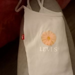 Levi's flower spaghetti strap top